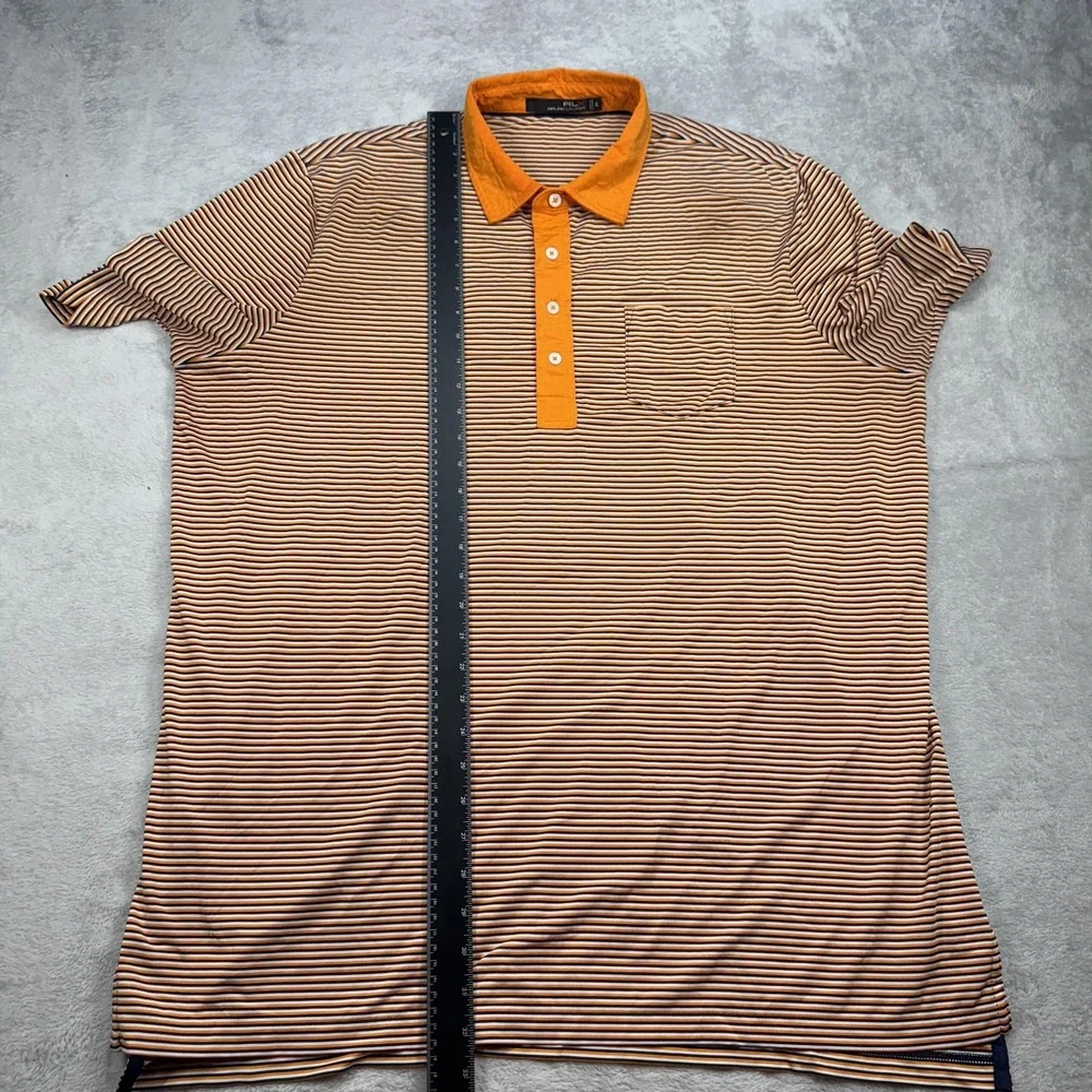 Ralph Lauren RLX Polo Shirt Mens XL Striped Golf Performance French Lick